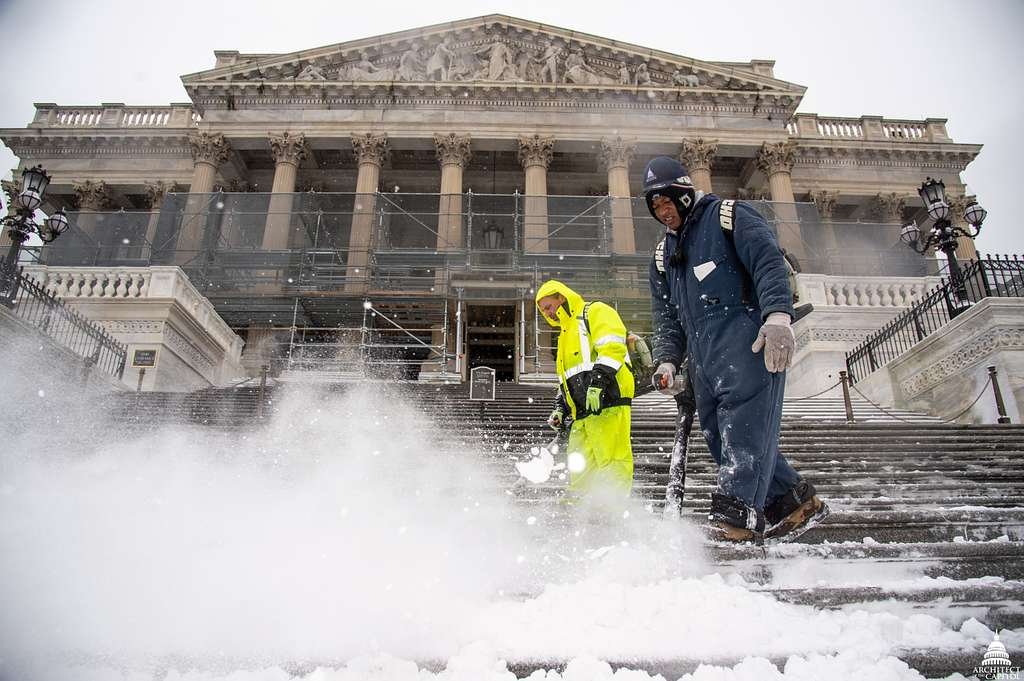 commercial snow blowing